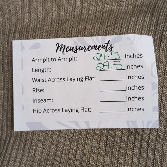 Eileen Fisher Round Neck Pullover Sweater Organic Linen Khaki Ribbed Size M New - Picture 11 of 11